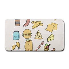 Dinner Meal Food Snack Fast Food Medium Bar Mat by Apen