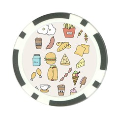 Dinner Meal Food Snack Fast Food Poker Chip Card Guard by Apen