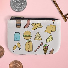 Dinner Meal Food Snack Fast Food Mini Coin Purse by Apen