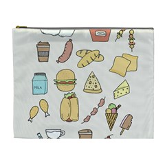 Dinner Meal Food Snack Fast Food Cosmetic Bag (xl) by Apen