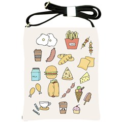 Dinner Meal Food Snack Fast Food Shoulder Sling Bag by Apen