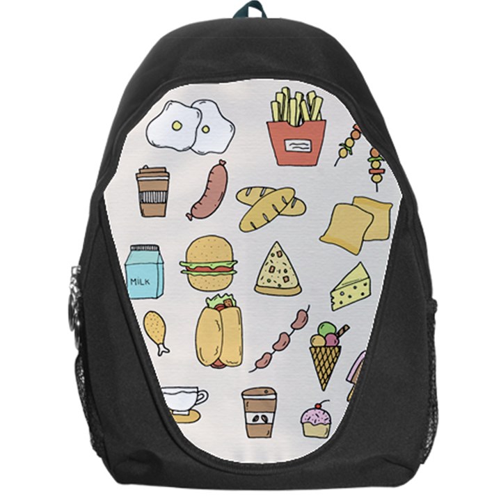 Dinner Meal Food Snack Fast Food Backpack Bag