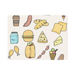 Dinner Meal Food Snack Fast Food Premium Plush Fleece Blanket (mini) by Apen