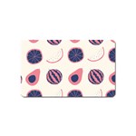 Fruits Halves Pattern Design Magnet (Name Card) Front