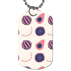 Fruits Halves Pattern Design Dog Tag (two Sides) by Apen