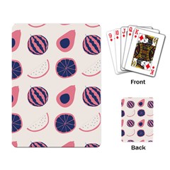 Fruits Halves Pattern Design Playing Cards Single Design (rectangle) by Apen