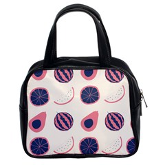 Fruits Halves Pattern Design Classic Handbag (two Sides) by Apen