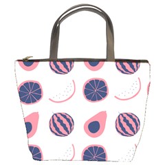 Fruits Halves Pattern Design Bucket Bag by Apen