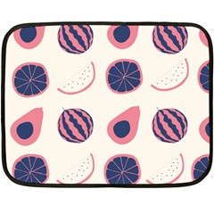 Fruits Halves Pattern Design Fleece Blanket (mini) by Apen