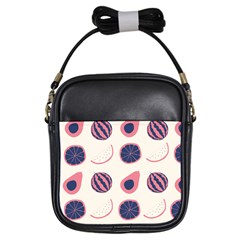 Fruits Halves Pattern Design Girls Sling Bag by Apen