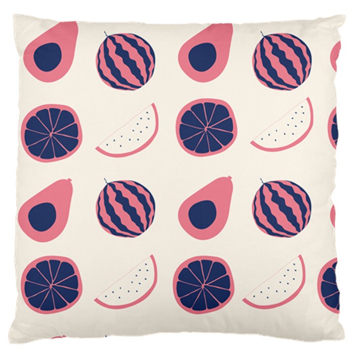 Fruits Halves Pattern Design Large Cushion Case (One Side)