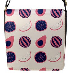 Fruits Halves Pattern Design Flap Closure Messenger Bag (s) by Apen