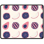 Fruits Halves Pattern Design Two Sides Fleece Blanket (Medium) 58.8 x47.4  Blanket Front