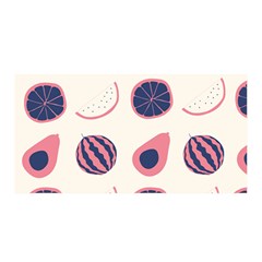 Fruits Halves Pattern Design Satin Wrap 35  X 70  by Apen