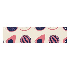 Fruits Halves Pattern Design Banner And Sign 4  X 1  by Apen