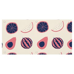 Fruits Halves Pattern Design Banner And Sign 6  X 3 