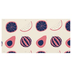 Fruits Halves Pattern Design Banner And Sign 8  X 4  by Apen