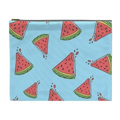 Watermelon Fruit Pattern Tropical Cosmetic Bag (xl) by Apen