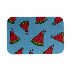 Watermelon Fruit Pattern Tropical Open Lid Metal Box (silver)   by Apen