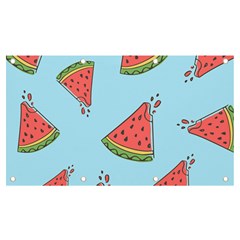 Watermelon Fruit Pattern Tropical Banner And Sign 7  X 4  by Apen