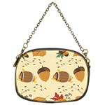 Leaves Foliage Acorns Barrel Chain Purse (Two Sides) Back