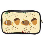 Leaves Foliage Acorns Barrel Toiletries Bag (Two Sides) Front