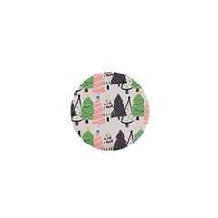 Christmas Trees Icons 1  Mini Magnets by Apen