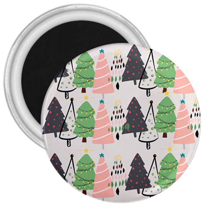 Christmas Trees Icons 3  Magnets