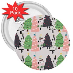 Christmas Trees Icons 3  Buttons (10 Pack)  by Apen