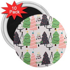 Christmas Trees Icons 3  Magnets (10 Pack)  by Apen