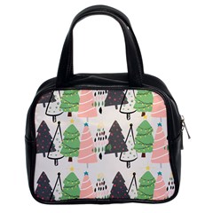 Christmas Trees Icons Classic Handbag (two Sides) by Apen