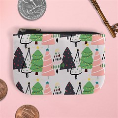 Christmas Trees Icons Mini Coin Purse by Apen