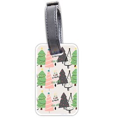 Christmas Trees Icons Luggage Tag (one Side) by Apen