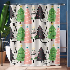 Christmas Trees Icons Shower Curtain 60  X 72  (medium)  by Apen