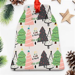 Christmas Trees Icons Bell Ornament (two Sides) by Apen