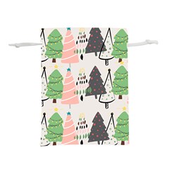 Christmas Trees Icons Lightweight Drawstring Pouch (s) by Apen