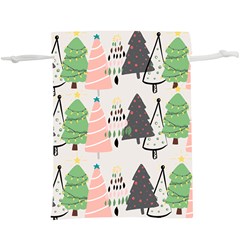 Christmas Trees Icons Lightweight Drawstring Pouch (xl)