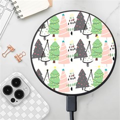 Christmas Trees Icons Wireless Fast Charger(black) by Apen