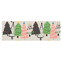 Christmas Trees Icons Banner And Sign 6  X 2  by Apen