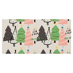 Christmas Trees Icons Banner And Sign 6  X 3 