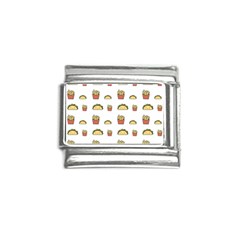 Fries Taco Pattern Fast Food Italian Charm (9mm) by Apen