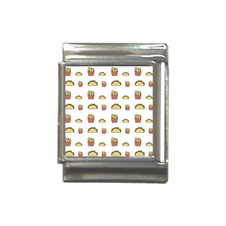 Fries Taco Pattern Fast Food Italian Charm (13mm)