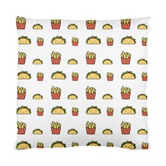 Fries Taco Pattern Fast Food Standard Cushion Case (Two Sides)