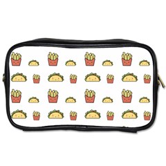 Fries Taco Pattern Fast Food Toiletries Bag (One Side)