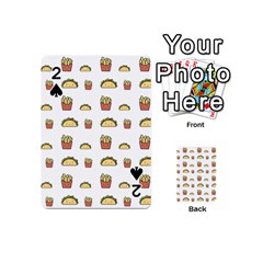 Fries Taco Pattern Fast Food Playing Cards 54 Designs (Mini)