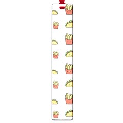 Fries Taco Pattern Fast Food Large Book Marks