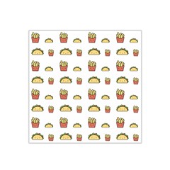 Fries Taco Pattern Fast Food Satin Bandana Scarf 22  x 22 