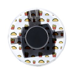 Fries Taco Pattern Fast Food On-the-Go Memory Card Reader