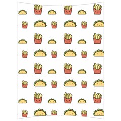 Fries Taco Pattern Fast Food Back Support Cushion by Apen