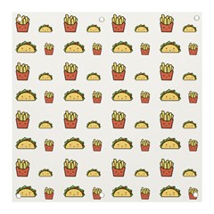 Fries Taco Pattern Fast Food Banner And Sign 3  X 3  by Apen